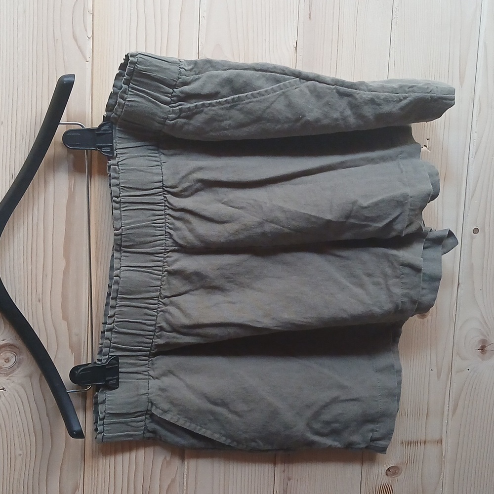 Sonoma Olive Green Elastic Waist Casual Short